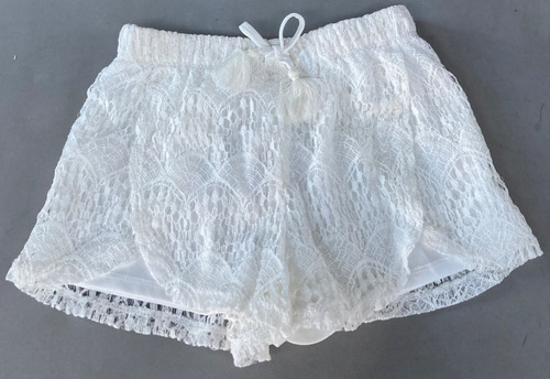 Short Falda Para Niña Blanco Encaje Jessica Simpson Talla M