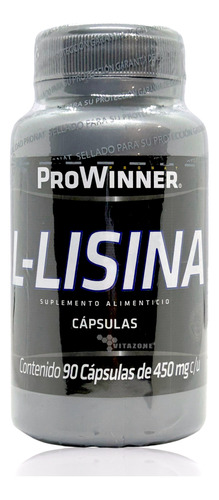 Lisina 90 Cápsulas De 450 Mg Prowinner
