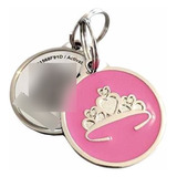 Petdwelling Rosa Avanzada Tiara Qr Code Pet Id Tag Permi