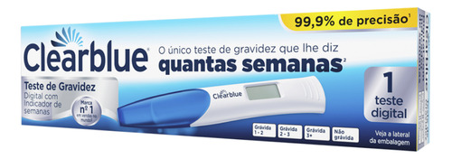 Teste De Gravidez Digital Clearblue - Indicador De Semanas