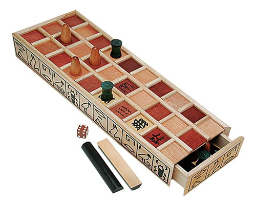 We Games Wood Senet Game - Un Juego De Mesa Antiguo Egipcio
