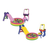 Combo Infantil Rodadero + Escritorio + Piscina+100pelotas