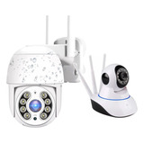 Camaras Seguridad Wifi Full Hd Ptz Domo + 3 Antenas 