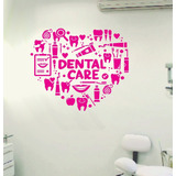 Vinil Decorativo Corazon Dental Care, Dentista Consul