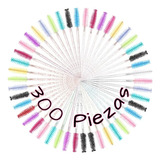 300 Cepillos Para Extension De Pestañas Mink Cejas Glitter