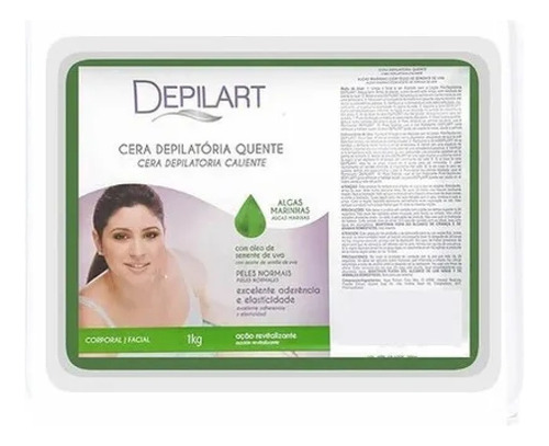 Cera Depilatória Quente 1kg Depilart - Corpo E Rosto