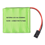 Bateria 4.8v Aa 2700mah Com Conector Futaba Ni-mh - 4s Aa