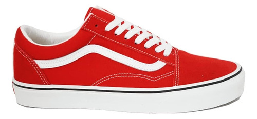 Tenis Vans Original Old Skool Rojo Unisex Skate Vn0a4bv5jv6