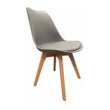 Silla Eames Tulip Acolch. Refuerzo Metal Gris X6