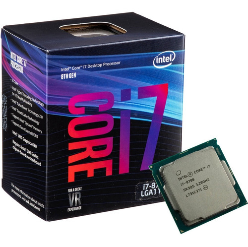 Procesador Intel I7 8700 Core I7 8th Gen 12mb Socket 1151