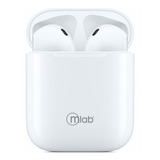 Audífonos Inalámbricos Bluetooth In Ear Flowtwins Tws Mlab Color Blanco