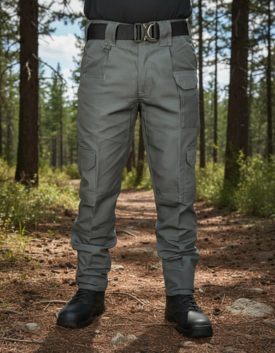 Pantalon Tactico Cargo Gris Oxford Swat Policiaco Comando | Envío gratis