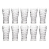 Set X12 Vaso 500ml Plastico Glamour Diamante Carol