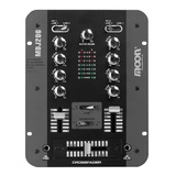 Consola Mixer Dj Moon Pro Mdj 206 Stereo 2 Canales 4 Líneas