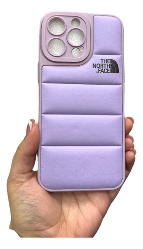 Funda Puffer The North Face Cuerina Para iPhone 11 12 13 14 