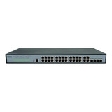 Switch 24 Portas Intelbras Sg2404d Poe Max + 4 Mini Gbic