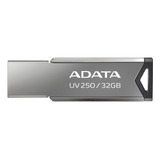 Memoria Usb Adata Uv250 Auv250-32g-rbk 32gb 2.0 Plateado