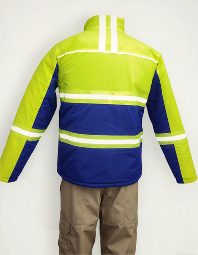 Chamarra Bicolor Genérica Unisex Reflejante
