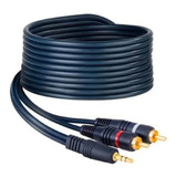 Cable Uso Rudo Auxiliar Para Audio 3.5 Mm A 2 Rca 1.80 Mtros