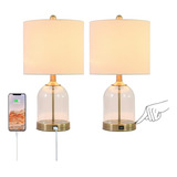 Table Lamps For Bedroom Set Of 2, Touch Lamps For Bedroom, 3