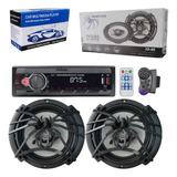 Paquete De Estereo 1 Din + Bocinas Soundstream 6.5 