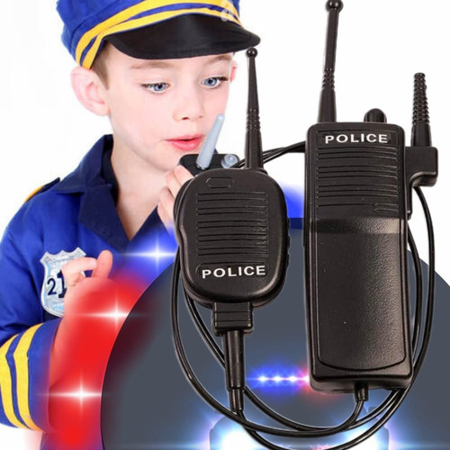 Radio De Policia Accesorio De Disfraz Para Niños Halloween Cosplay