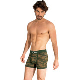 Calzoncillo Bóxer Algodón-lycra Estampado Camuflado Pack X3