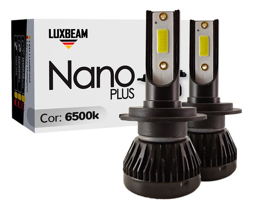 Par Super Led Nano Plus 6500k H1 H3 H4 H7 H11 Lâmpada Branca