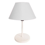 Luminária Abajur Infantil De Mesa Criado Quarto Com Cúpula Cor Da Cúpula Branco Cor Da Estrutura Branco