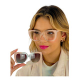 Armação Feminina Para Grau Com Lentes Clipon Quadrado Cf378