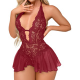 Body De Lencería Sexy Para Mujer Baby Doll Teddy Ropa Interi