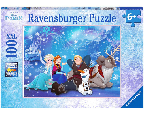 Rompecabezas Ravensburger Frozen El Encanto Del Hielo 100 Piezas Xxl 6+