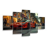 Kit Quadros Decorativos Para Quarto Sala Carros Ferrari