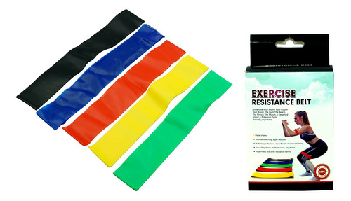 Kit 5 Ligas Para Ejercicio De Colores