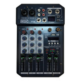 Mesa De Som Mixer 4 Canais Interface Usb Lives Boxx T4