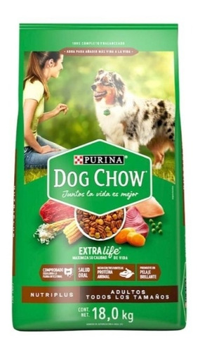 Alimento Para Perro Croqueta Dog Chow Nutriplus 18 Kg  