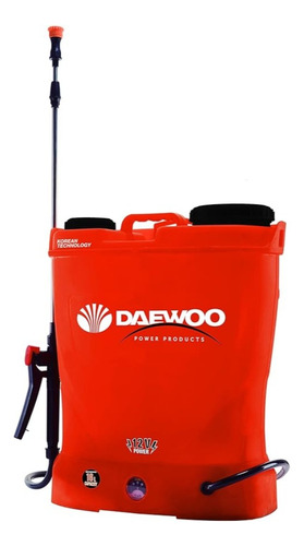 Pulverizador Rociador Fumigador Batería Mochila 16l  Daewoo