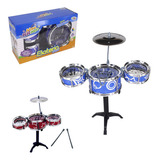 Bateria Musical Infantil Meu Ritmo + Banqueta Cor Sortidos