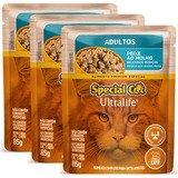 Kit C/3 Sache Special Cat Ultralife Peixe 85g