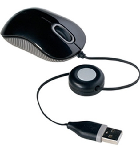 Mouse Mini Usb Retractil 2.5ft Plug And Play Windows Y Mac