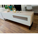 Modular Rack Tv Nórdico Living Comedor Mueble Bajo 1.80x65 