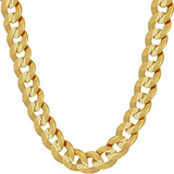 Collar De Cadena Cubana Lifetime Jewelry Chapado En Oro De 2