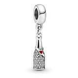 Pandora Charm Colgante Botella Vino Burbujeante Original !!!