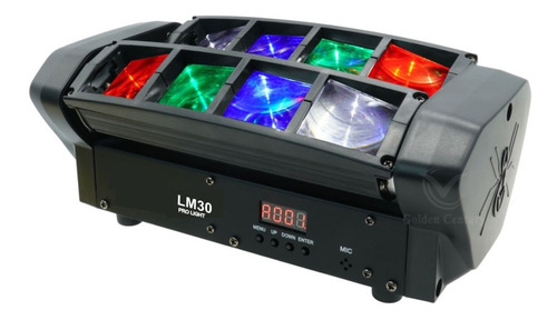 Luz Led Mini Spider Lm30 Pro Light 8 Ledsx3w