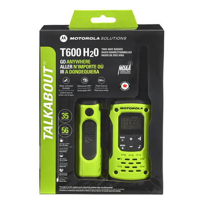 Comunicador de Radio Motorola Talkabout T600 H2O Resistente al Agua Walktalk, Color Verde | Meses sin interés