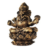 Estatua Ganesha Hindu Tam. M Prosperidade Lotus India