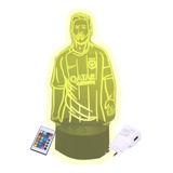 Lampara Led 3d Ilusion Messi Argentina Campeon Cami Cargador