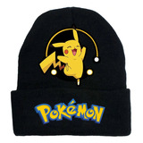 Touca Gorro De Lã Anime Pikachu Unissex Tam Unico Forrado