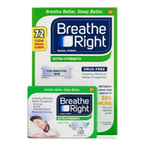 Breathe Right Tiras Nasales Disminuye Roncar, 72 Unidades