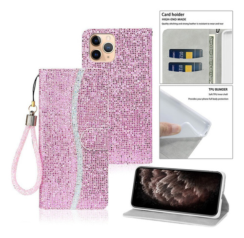 Estuche Bling Bling Con Purpurina Funda For Samsung